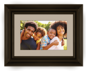 Framed family photo